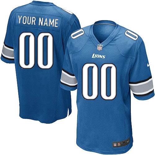 Nike Detroit Lions Customized Light Blue Stitched Youth NFL Jersey